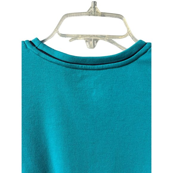 Allison Dailey Petite women’s Jersey top PXS Green sequin Round neck short sleev - Picture 6 of 7